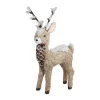 Best Sale FEERIC LIGHTS AND CHRISTMAS Déco De Noël Renne Avec Bois Naturel H 55 Cm