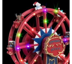 Best FEERIC LIGHTS AND CHRISTMAS Manege De Noël Lumineux, Anime Et Musical Grande Roue Collection Village A La Fete Foraine