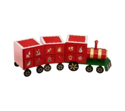 Best Sale FEERIC LIGHTS AND CHRISTMAS Calendrier De L'Avent Petit Train En Bois