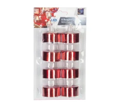 Cheap FEERIC LIGHTS AND CHRISTMAS Lot 8 Bougies Lumineuses A Led Rouge Metallise