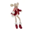 Best FEERIC LIGHTS AND CHRISTMAS Déco De Noël Peluche Décorative Souris H 27 Cm