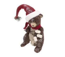 Online FEERIC LIGHTS AND CHRISTMAS Déco De Noël Ours Brun Marshmallow H 38 Cm