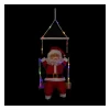 Best FEERIC LIGHTS AND CHRISTMAS Pere Noël Grimpeur Sur Balancoire Lumineuse A Led Couleurs Changeantes H 70 Cm
