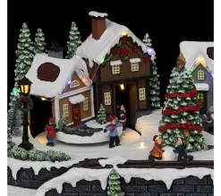 Online FEERIC LIGHTS AND CHRISTMAS Village De Noël Rue Pietonne Lumineux Et Musical - Multicolore