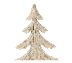 Store FEERIC LIGHTS AND CHRISTMAS Sapin De Noël Buche - 11,5 X 8,5 X 26 Cm - Beige