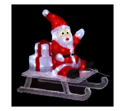 Cheap FEERIC LIGHTS AND CHRISTMAS Déco Lumineuse Pere Noël Sur Sa Luge 60 Led Blanc Froid 8 Jeux De Lumiere
