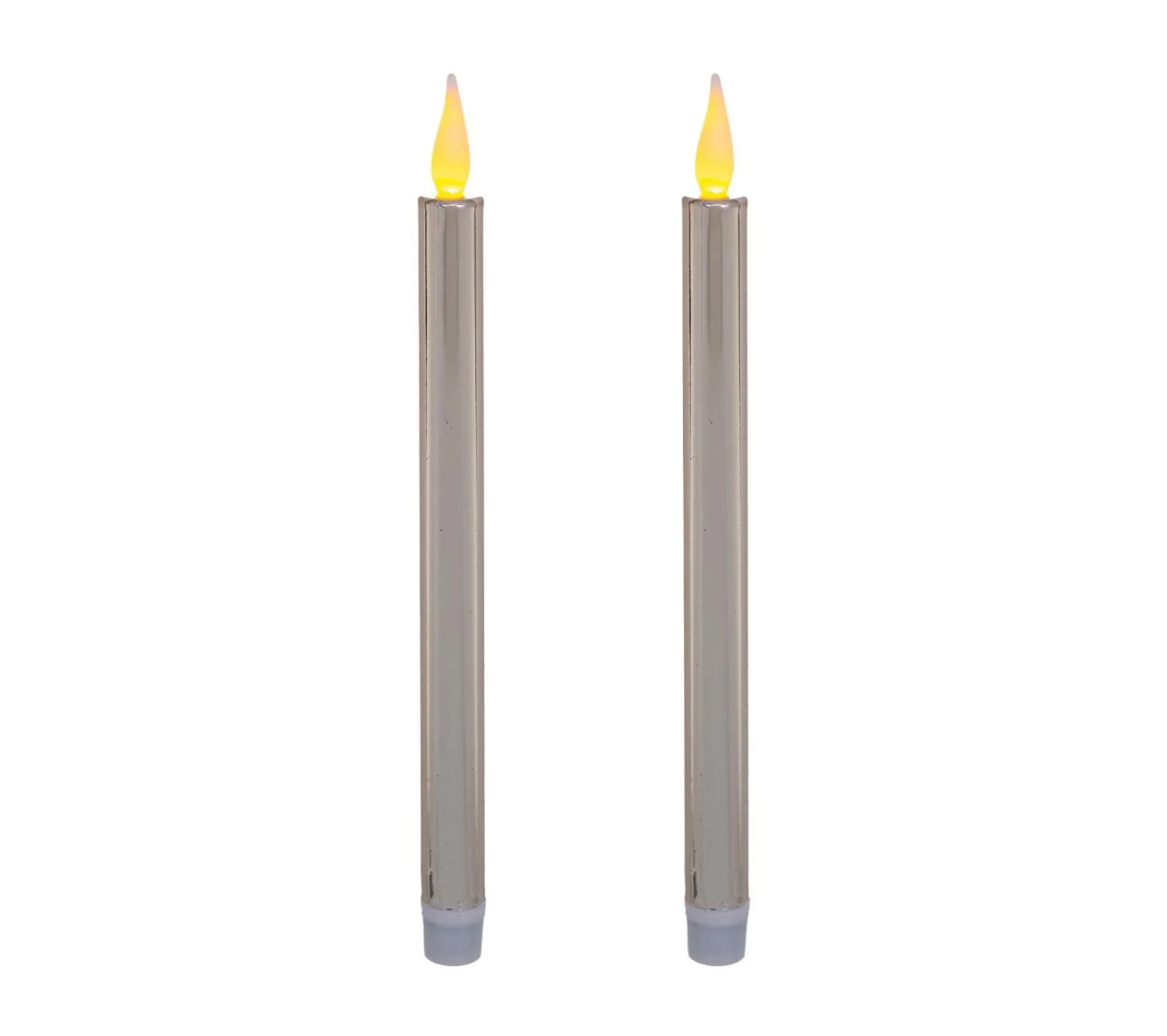 Shop FEERIC LIGHTS AND CHRISTMAS Set 2 Bougies Chandelles Lumineuses A Led Argent