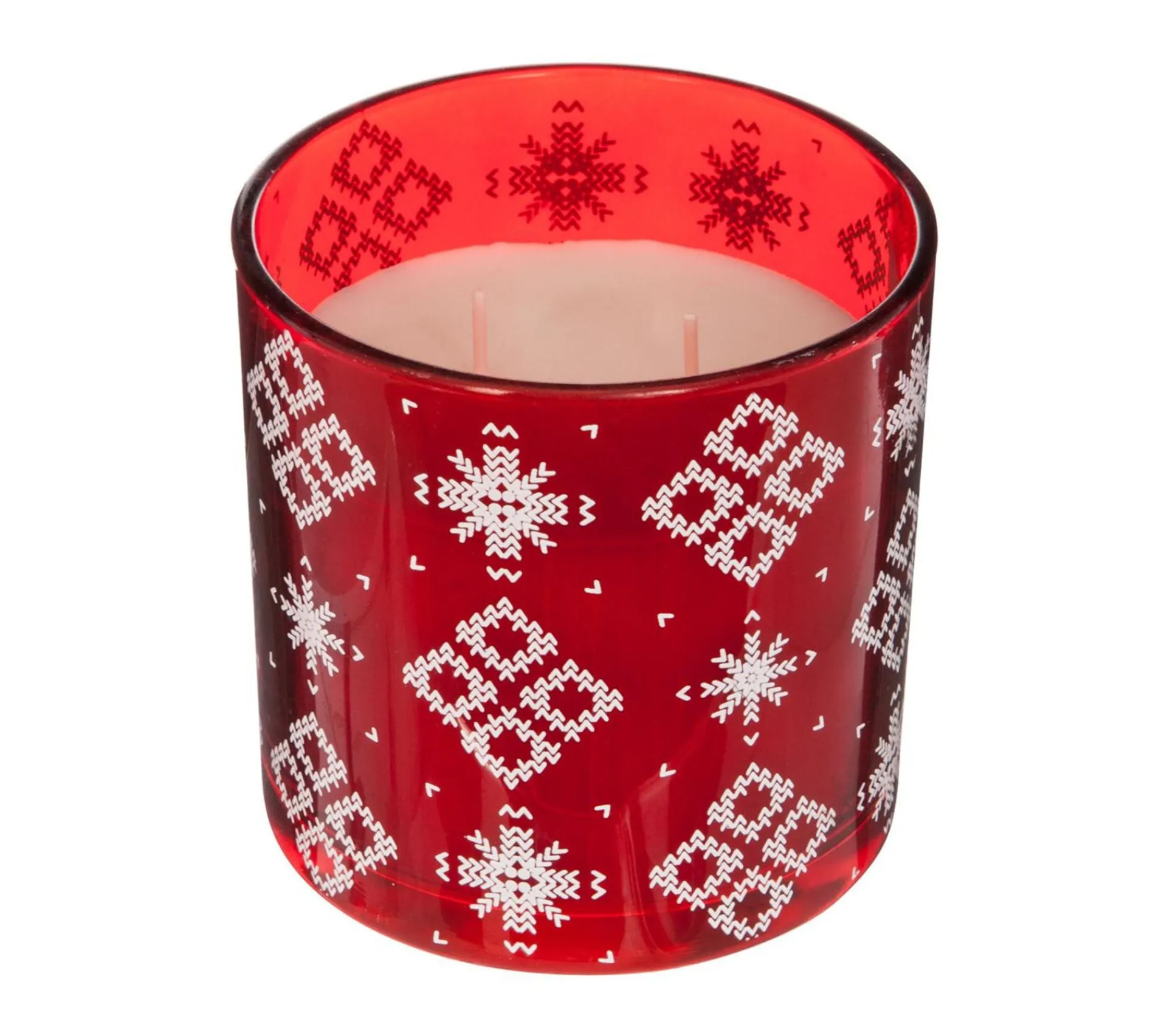Flash Sale FEERIC LIGHTS AND CHRISTMAS Bougie Parfumee Dans Photophore En Verre Décore Avec Couvercle H 10 Cm
