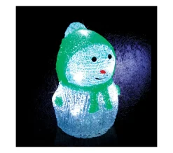 Outlet FEERIC LIGHTS AND CHRISTMAS Décoration De Noël Lumineuse Bonhomme De Neige 8 Led H 16.5 Cm