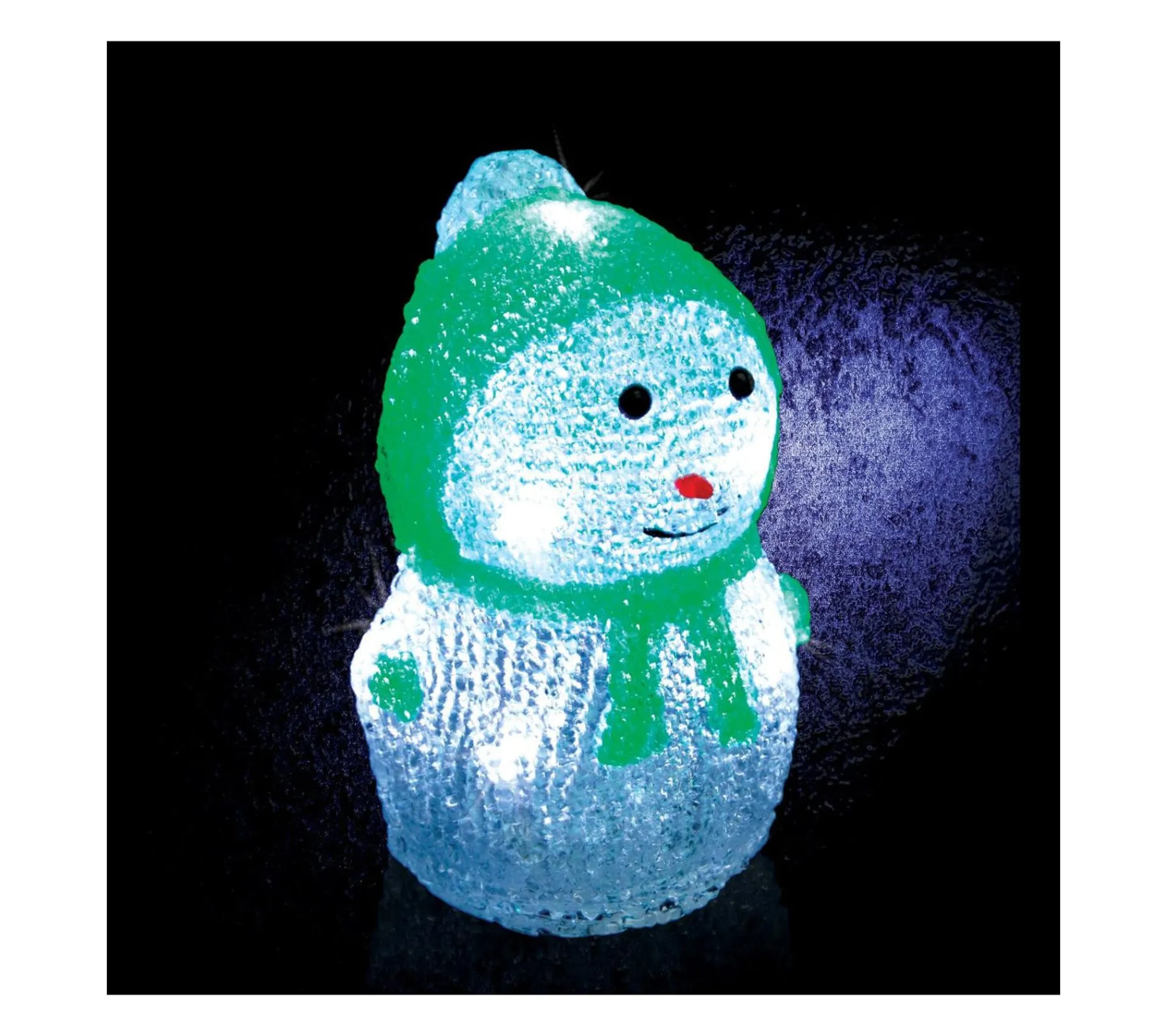 Outlet FEERIC LIGHTS AND CHRISTMAS Décoration De Noël Lumineuse Bonhomme De Neige 8 Led H 16.5 Cm