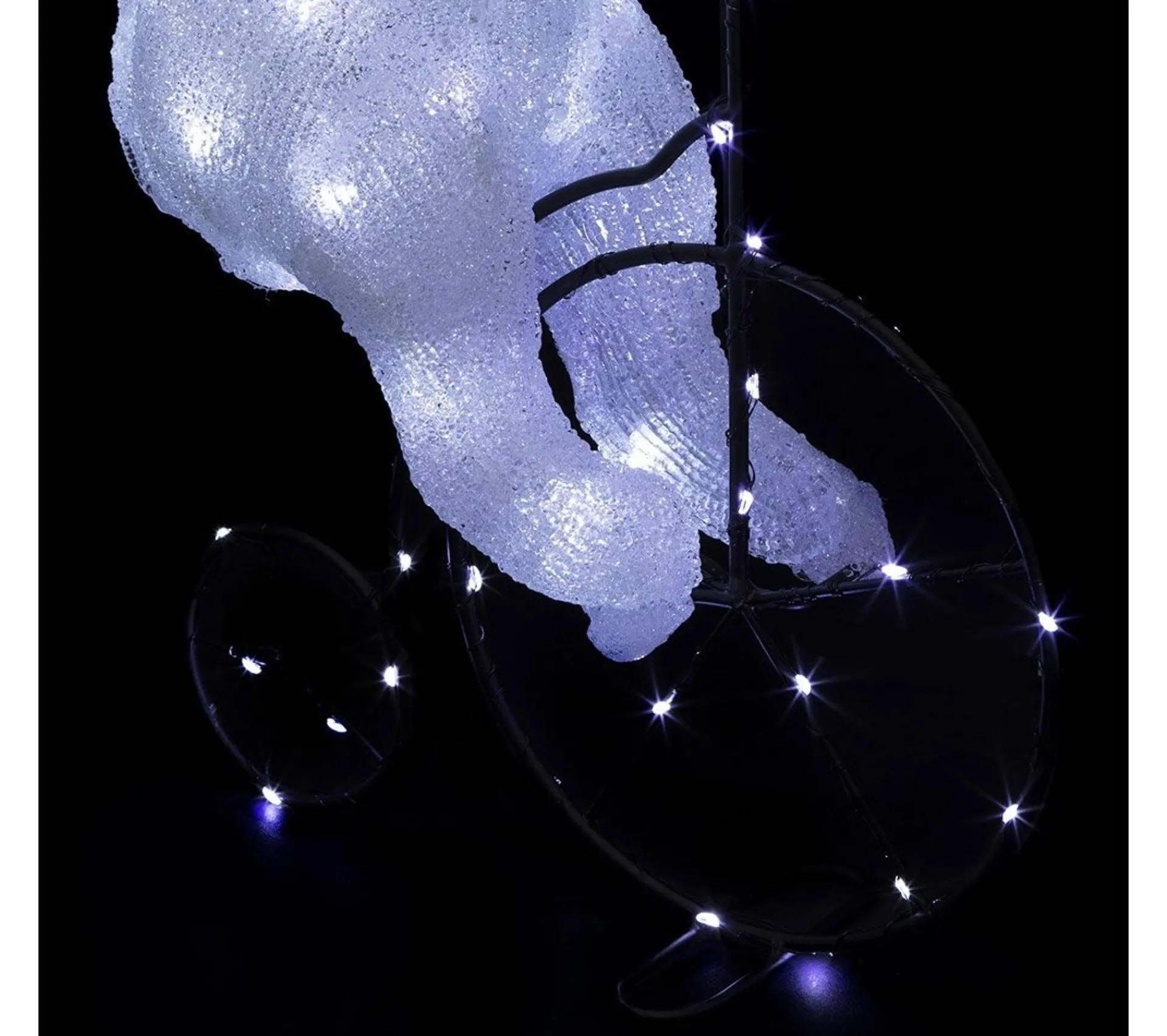 Flash Sale FEERIC LIGHTS AND CHRISTMAS Décoration Lumineuse Led Lapin A Velo Exterieur H44