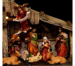 Flash Sale FEERIC LIGHTS AND CHRISTMAS Creche De Noël Lumineuse 11 Santons 3 Led