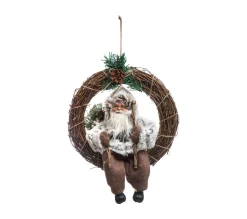 Clearance FEERIC LIGHTS AND CHRISTMAS Couronne De Noël En Bois Terre Sauvage - Blanc