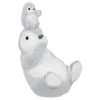 Cheap FEERIC LIGHTS AND CHRISTMAS Déco De Noël Bebe Pingouin Sur Sa Maman Gris Et Blanc L 18 X H 28 Cm