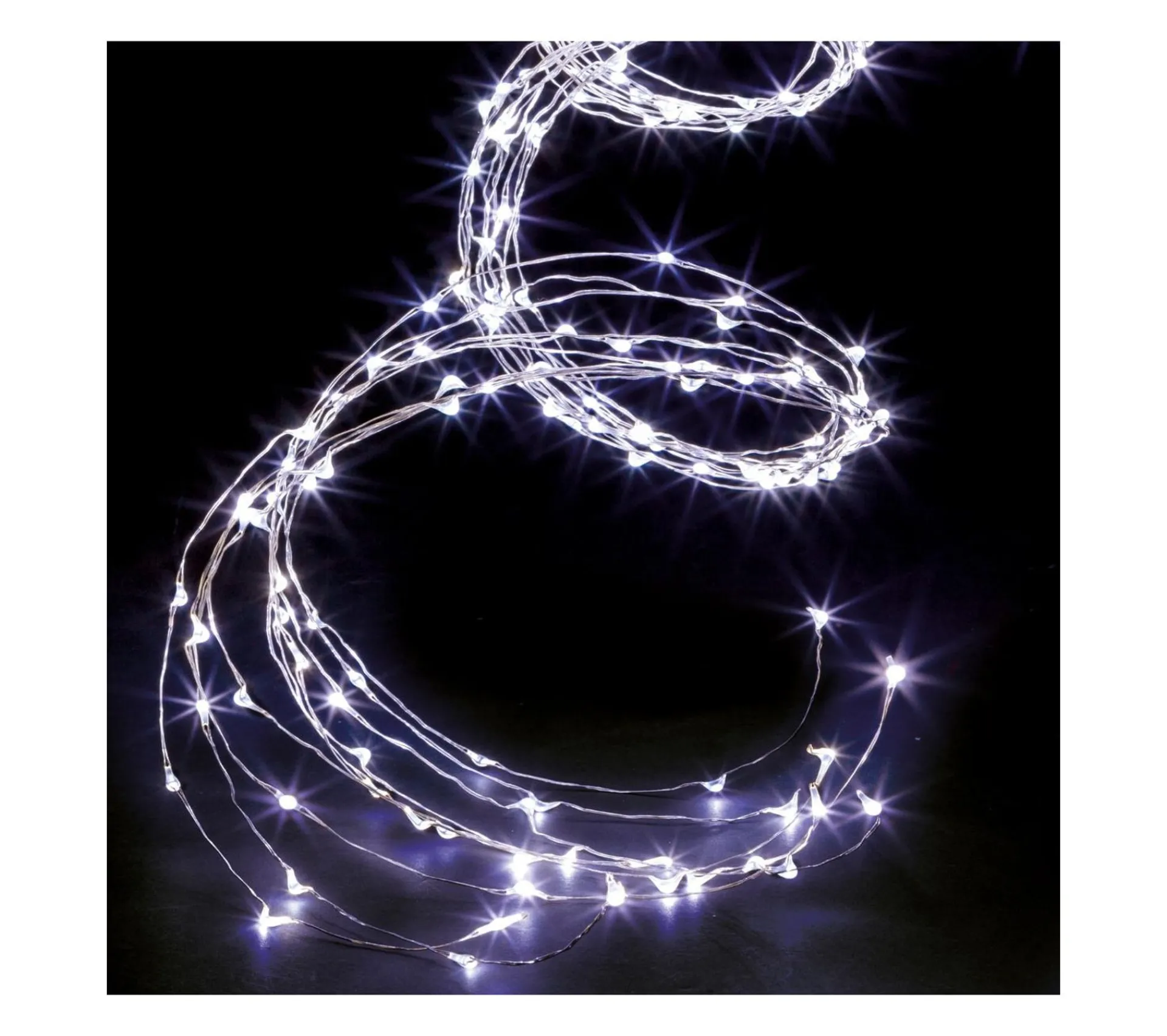 Flash Sale FEERIC LIGHTS AND CHRISTMAS Guirlande Lumineuse Exterieur Cascade 200 Microled Blanc Froid 8 Jeux De Lumiere