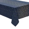 Cheap FEERIC LIGHTS AND CHRISTMAS Nappe En Coton Bleu Avec Etoiles Or 140 X 240 Cm