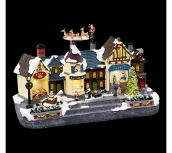 Best Sale FEERIC LIGHTS AND CHRISTMAS Village De Noël Lumineux Et Anime Les Boutiques De Noël Collection Village En Ville