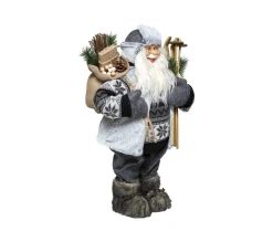 Shop FEERIC LIGHTS AND CHRISTMAS Pere Noël Traditionnel Skieur H 60 Cm