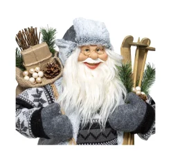 Shop FEERIC LIGHTS AND CHRISTMAS Pere Noël Traditionnel Skieur H 60 Cm