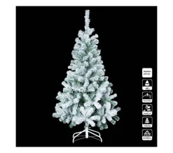 FEERIC LIGHTS AND CHRISTMAS Sapin Et Accessoire^ Sapin De Noël Artificiel Vert Floque Enneige H 210 Cm