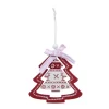 FEERIC LIGHTS AND CHRISTMAS Guirlande Et Boule De Sapin^ Sujet De Noël A Suspendre Forme Double En Bois Imprime