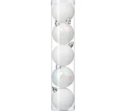 FEERIC LIGHTS AND CHRISTMAS Guirlande Et Boule De Sapin^ Kit Décoration Pour Sapin De Noël - 5 Pieces - Blanc