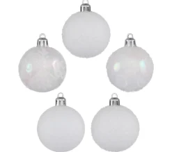 FEERIC LIGHTS AND CHRISTMAS Guirlande Et Boule De Sapin^ Kit Décoration Pour Sapin De Noël - 5 Pieces - Blanc