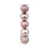 FEERIC LIGHTS AND CHRISTMAS Guirlande Et Boule De Sapin^ Déco De Sapin Lot De 5 Boules De Noël D 5 Cm - Rose