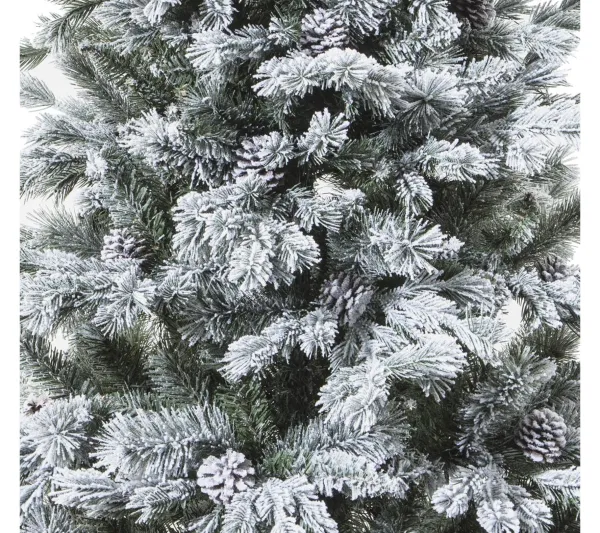 FEERIC LIGHTS AND CHRISTMAS Sapin Et Accessoire^ Sapin De Noël Artificiel Vert Floque Enneige Qualite Premium H 150 Cm