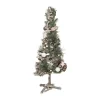 FEERIC LIGHTS AND CHRISTMAS Sapin Et Accessoire^ Sapin En Bois Avec Déco Nature Branches Pommes De Pin Et Etoiles H 55 Cm