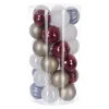 FEERIC LIGHTS AND CHRISTMAS Guirlande Et Boule De Sapin^ Kit Décoration Pour Sapin De Noël - 30 Pieces - Or, Rouge Et Blanc