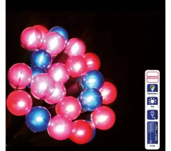 FEERIC LIGHTS AND CHRISTMAS Guirlande Et Boule De Sapin^ Guirlande De Noël Lumineuse Perles - 50 Led - Multicolore