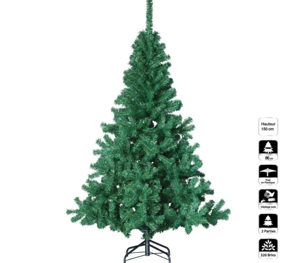 FEERIC LIGHTS AND CHRISTMAS Sapin Et Accessoire^ Sapin De Noël Legant Vert 150 Cm