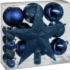 FEERIC LIGHTS AND CHRISTMAS Guirlande Et Boule De Sapin^ Kit De Décorations Pour Sapin De Noël - 18 Pieces - Bleu Nuit
