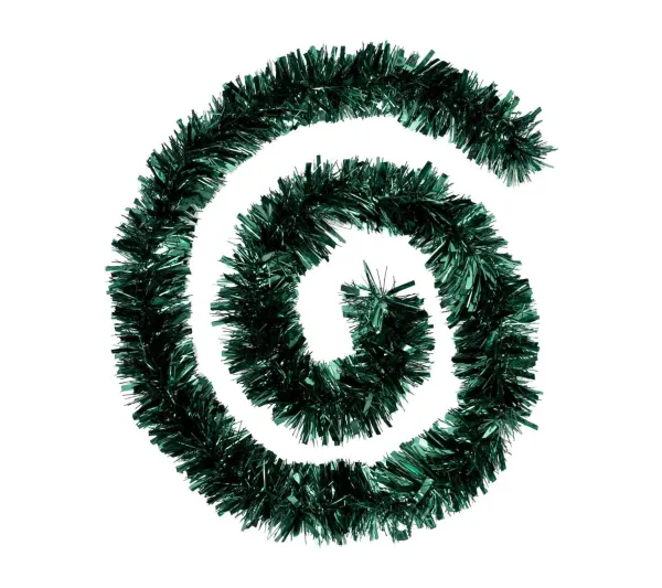 FEERIC LIGHTS AND CHRISTMAS Guirlande Et Boule De Sapin^ Guirlande De Noël Large 10 Cm Vert Mixte Brillant Et Mat Longueur 2 Metres