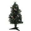 FEERIC LIGHTS AND CHRISTMAS Sapin Et Accessoire^ Sapin De Noël 90 Cm Pommes De Pin Lumineux Sofia - Vert