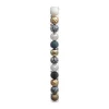 FEERIC LIGHTS AND CHRISTMAS Guirlande Et Boule De Sapin^ Déco De Sapin Lot De 12 Boules De Noël D 6 Cm - Bleu Et Or