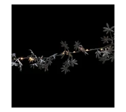 FEERIC LIGHTS AND CHRISTMAS Guirlande Et Boule De Sapin^ Guirlande Lumineuse Avec Déco 25 Led Blanc Chaud L 240 Cm