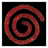 FEERIC LIGHTS AND CHRISTMAS Guirlande Et Boule De Sapin^ Guirlande De Noël Large 7.5 Cm Rouge Et Dore Finition A Paillettes Longueur 3 Metres
