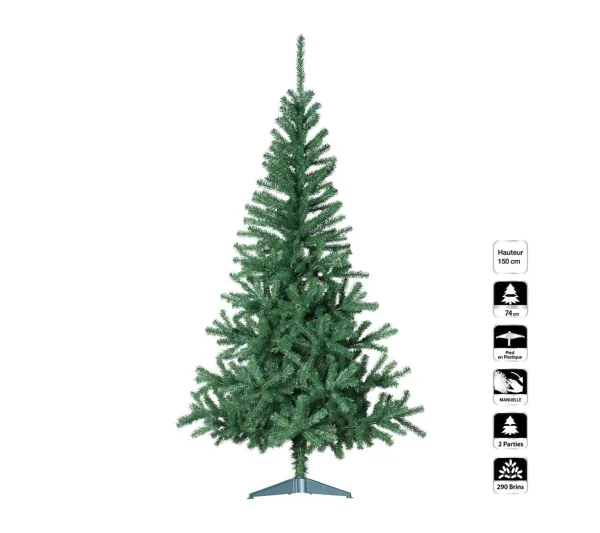FEERIC LIGHTS AND CHRISTMAS Sapin Et Accessoire^ Sapin De Noël Artificiel Vert H 150 Cm
