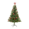FEERIC LIGHTS AND CHRISTMAS Sapin Et Accessoire^ Sapin De Noël Artificiel Vert H 150 Cm Livre Avec 39 Décorations