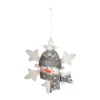 FEERIC LIGHTS AND CHRISTMAS Guirlande Et Boule De Sapin^ Sujet De Noël A Suspendre Bonhomme De Neige En Tissu D 15 Cm