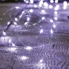 FEERIC LIGHTS AND CHRISTMAS Guirlande Et Boule De Sapin^ Guirlande Lumineuse Solaire 30 Metres 300 Microled Blanc Froid 8 Jeux De Lumiere