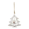 FEERIC LIGHTS AND CHRISTMAS Guirlande Et Boule De Sapin^ Sujet De Noël A Suspendre En Metal Brosse Effet Vieilli