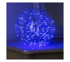 FEERIC LIGHTS AND CHRISTMAS Guirlande Et Boule De Sapin^ Guirlande Lumineuse Interieur 40 Microled Bleu Sur 3.90 Metres