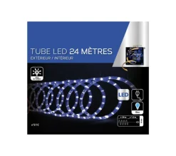 FEERIC LIGHTS AND CHRISTMAS Guirlande Et Boule De Sapin^ Guirlande Lumineuse Exterieur Tube 24 M 432 Led Bleu 8 Jeux De Lumiere