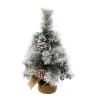 FEERIC LIGHTS AND CHRISTMAS Sapin Et Accessoire^ Sapin De Noël Artificiel Vert Floque Blanc H 50 Cm