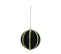 FEERIC LIGHTS AND CHRISTMAS Guirlande Et Boule De Sapin^ Déco De Sapin Lot De 4 Boules De Noël D 8 Cm Rouge Habit Du Pere Noël