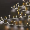 FEERIC LIGHTS AND CHRISTMAS Guirlande Et Boule De Sapin^ Guirlande Lumineuse 25 Metres 1000 Led Froid Et Chaud 8 Jeux De Lumiere