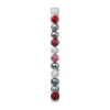 FEERIC LIGHTS AND CHRISTMAS Guirlande Et Boule De Sapin^ Déco De Sapin Lot De 12 Boules De Noël D 6 Cm - Rouge Et Argent